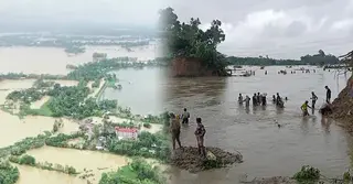 বন্যা-ভূমিধসে বিপর্যস্ত জনপদ, ত্রাণ সংকটে দুর্গত মানুষ